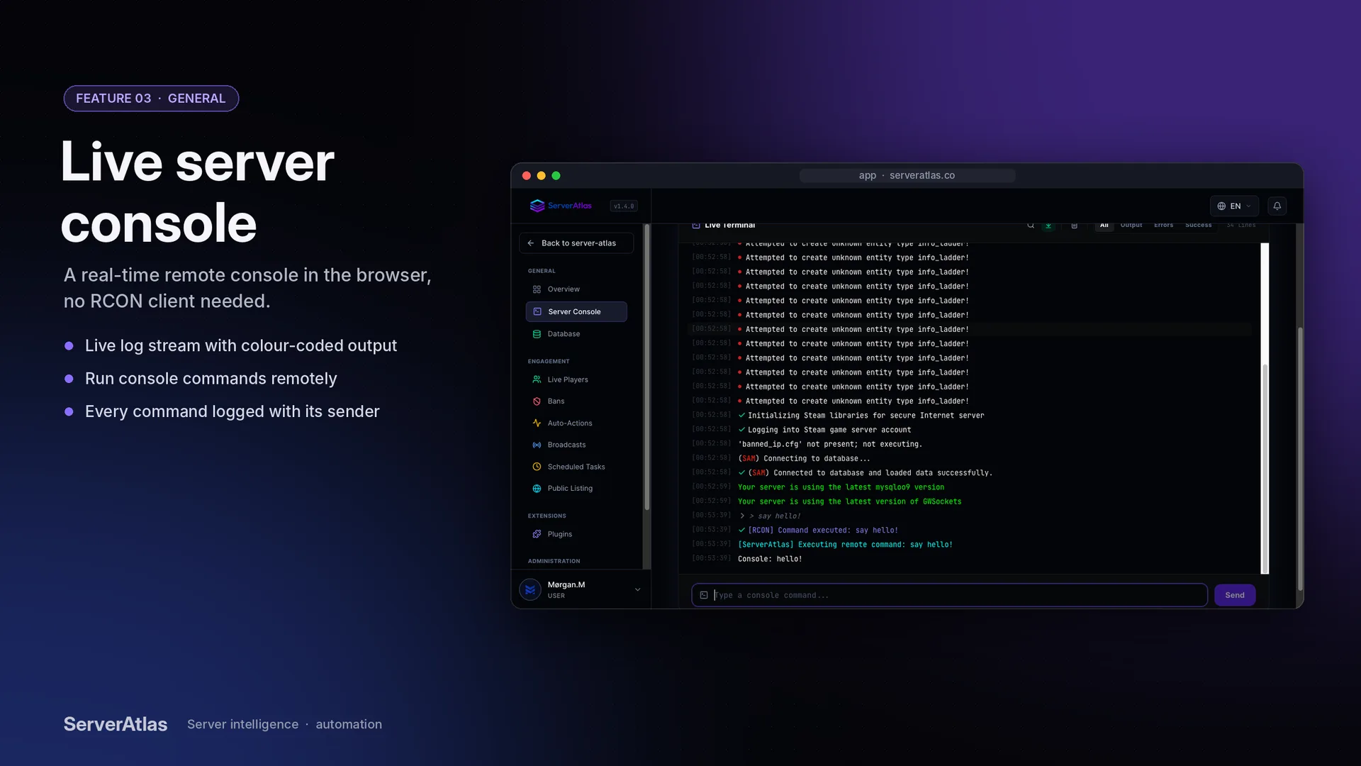 Server Atlas - Server Intelligence Platform screenshot