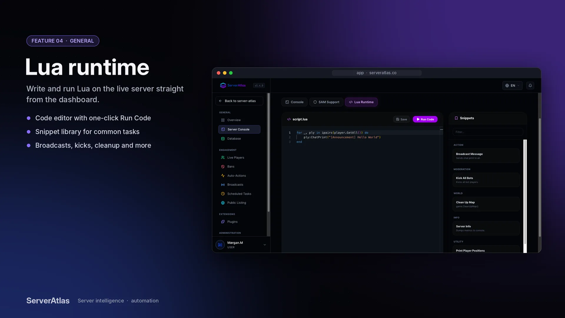 Server Atlas - Server Intelligence Platform screenshot