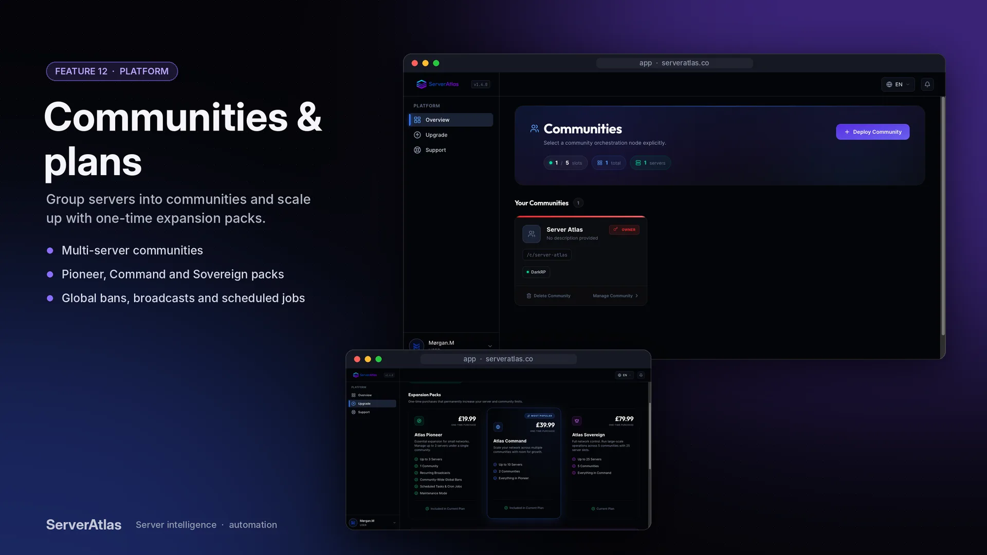 Server Atlas - Server Intelligence Platform screenshot